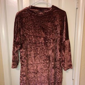 Pink Velvet Dress